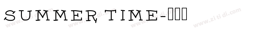 SUMMER TIME字体转换